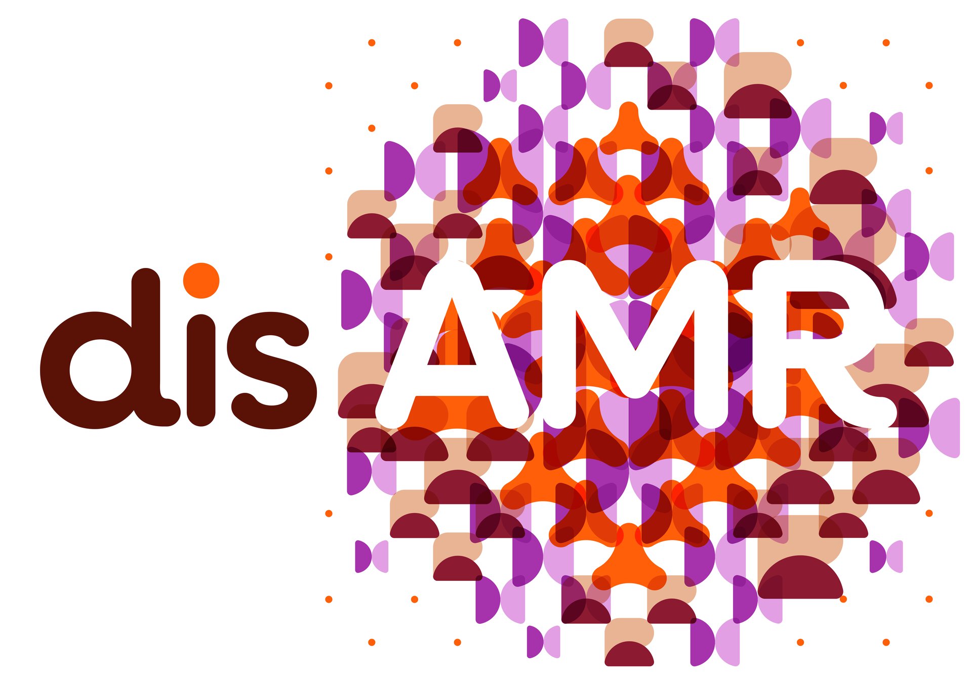 Illustration of the word 'disARM' with abstract virus and bacteria shapes in the background.